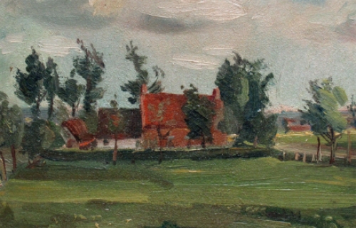De Belgische schilder Joseph Thilleux