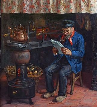 Schilderij op canvas van Jean Laenen