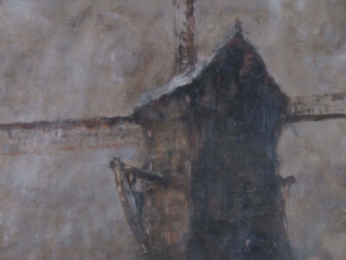 Schilderij van de Belgische kunstschilder Jules Brouwers