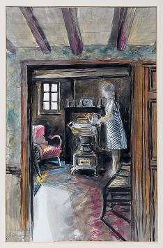 Grote tekening kopen van Juul Claeys, 1981