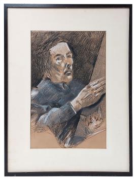 Tekening van de Belgische kunstenaar Juul Claeys