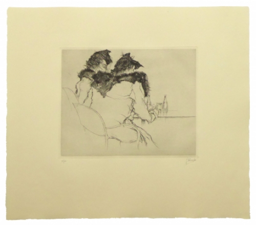 Ets van de Belgische kunstenaar Jules De Bruycker