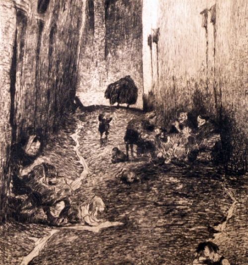 Jules De Bruycker Belgian etcher