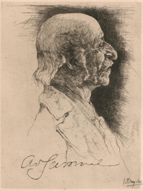 Belgische tekenaar en etser Jules De Bruycker