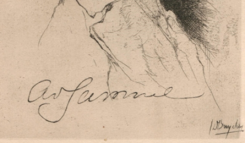 Belgische etser en tekenaar Jules De Bruycker