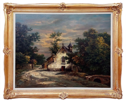 Romantisch schilderij van Juul (Jules) Decort  kopen