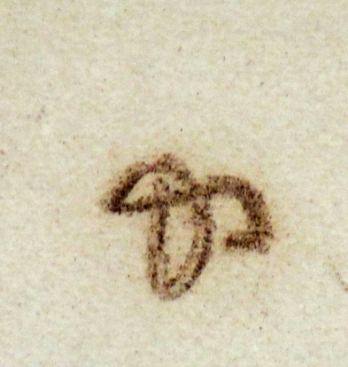 Naakt hurkende dame op stoel