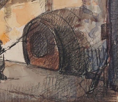 Kunstwerk van de Brugse kunstenaar Jules Gonthier