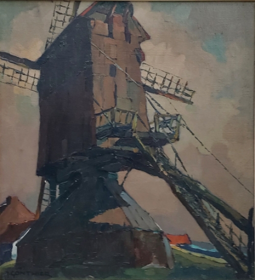 De Belgische kunstenaar Jules Gonthier