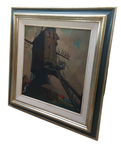De oude houten molen