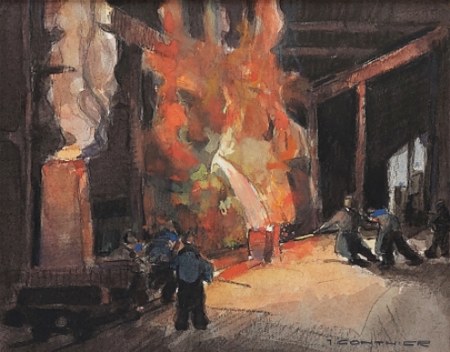 De Belgische kunstenaar Jules Gonthier