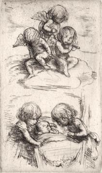 Gravure voor Pasen van Jules Van Ael