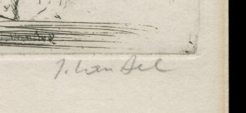 Etsen kopen van de Antwerpse kunstenaar Jules Van Ael