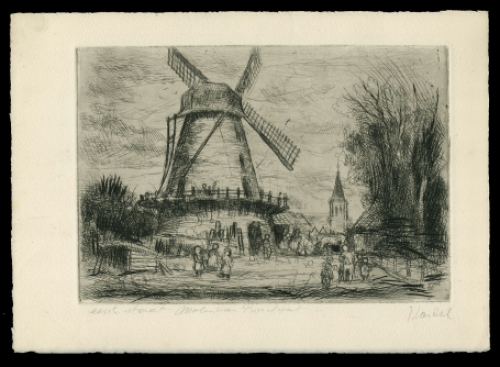 Ets van de Vlaamse etser Jules Van Ael kopen