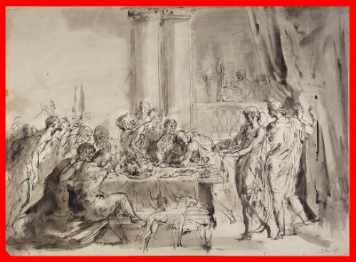 Tekening Belgische kunstenaar Jules Van Ael kopen