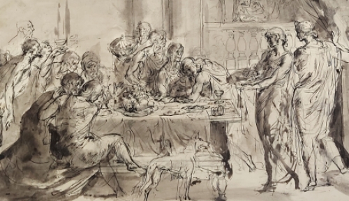 Tekening van de Belgische kunstenaar Jules Van Ael