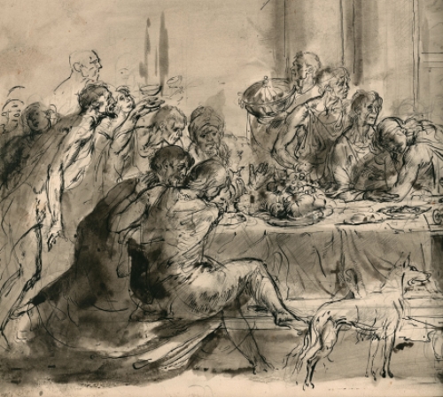 Pentekening van Jules Van Ael