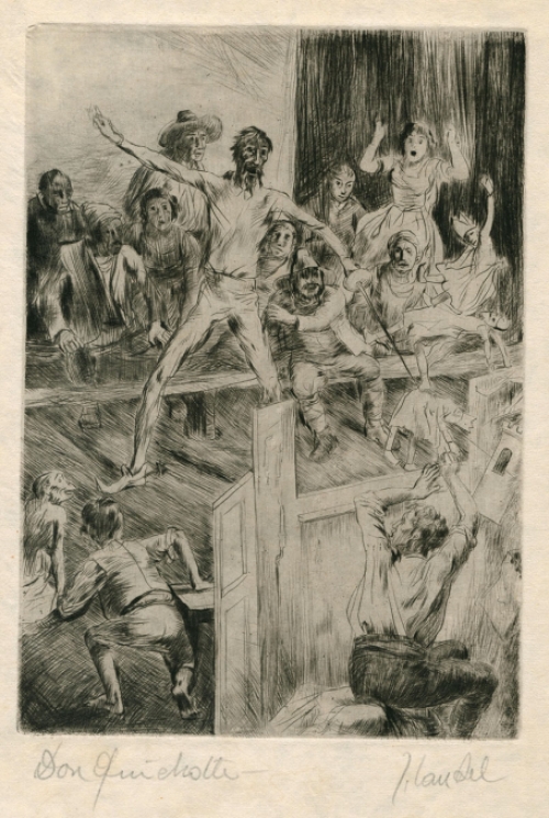 Grote ets Belgische etser Jules Van Ael kopen