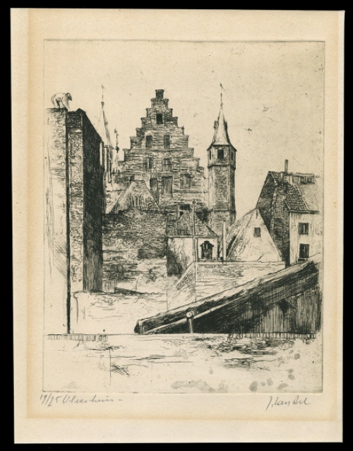 Ets van de Belgische etser Jules Van Ael kopen