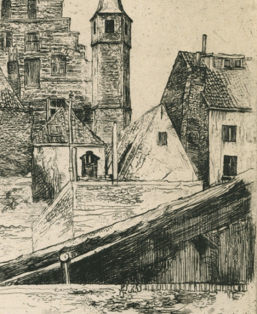 Etsen kopen van de Antwerpse kunstenaar Jules Van Ael