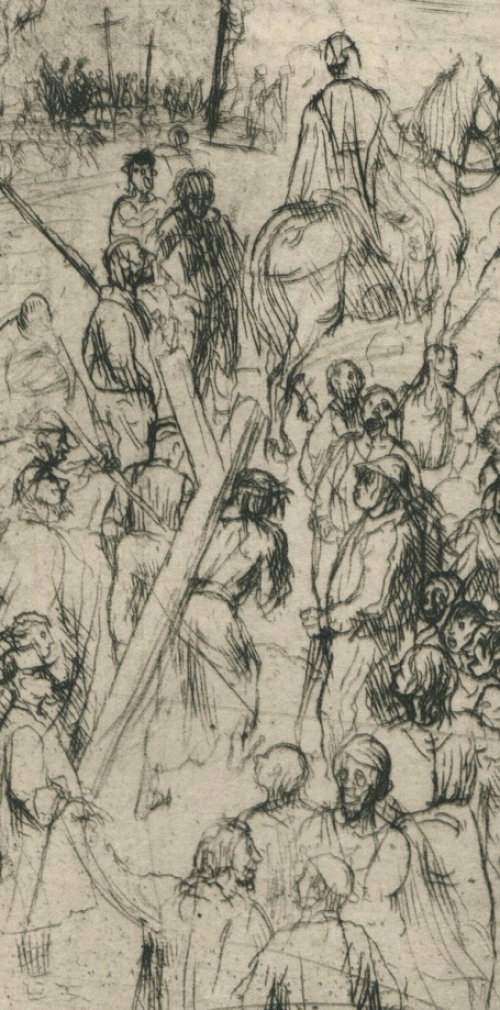 Belgische kunstenaar Jules Van Ael met een ets in Mint conditie