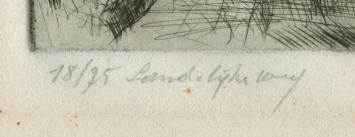 Etsen  kopen van de Antwerpse kunstenaar Jules Van Ael