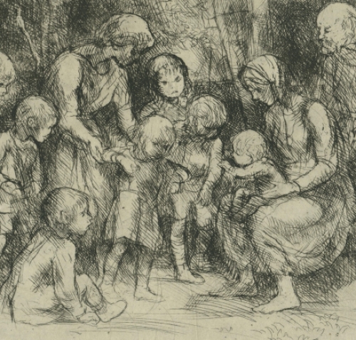 Etsen kopen van de Antwerpse kunstenaar Jules Van Ael