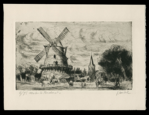 Ets van de Vlaamse etser Jules Van Ael kopen