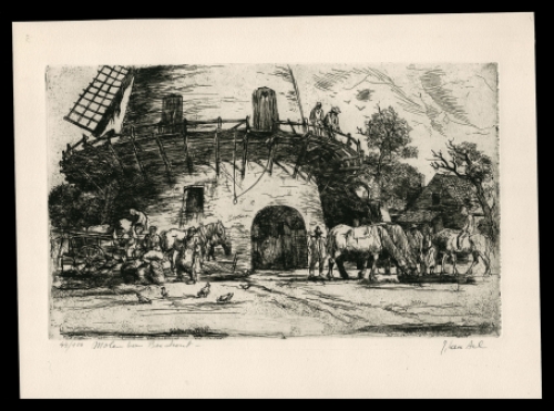 Ets van de Belgische etser Jules Van Ael kopen