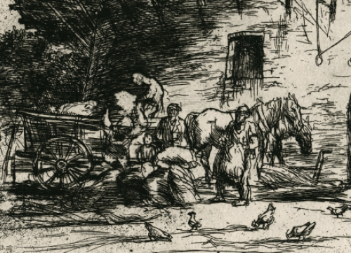 Etsen kopen van de Antwerpse kunstenaar Jules Van Ael