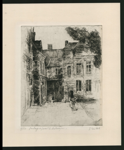 Antwerpse ets van de Antwerpse etser Jules Van Ael kopen