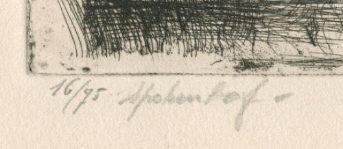 Etsen kopen van de Antwerpse kunstenaar Jules Van Ael