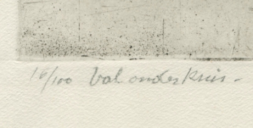 Val onder kruis 16/100