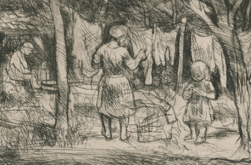 Etsen kopen van de Antwerpse kunstenaar Jules Van Ael