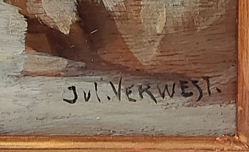 De Belgische kunstschilder Jules Verwest