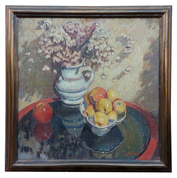 Olieverfschilderij van de Belgische kunstenaar Juliaan Severin