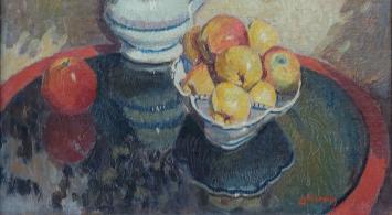 Schilderij van de Belgische kunstenaar J. Severin