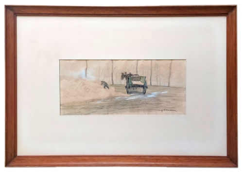 Landschapje van de Belgische kunstenaar Juliaan Severin