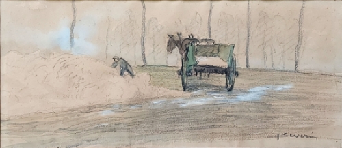Tekening van de Belgische tekenaar J. Severin