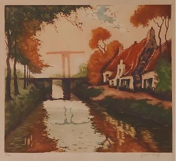 Litho van de Belgische kunstenaar Julien Célos kopen