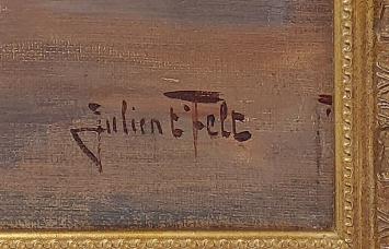 Stilleven op doek geschilderd