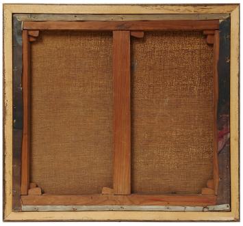 Stilleven met koperen apothekersvijzel