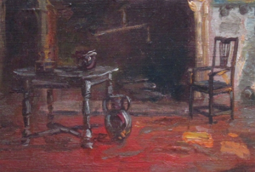 Schilderij van Belgische schilder Julien Van de Veegaete