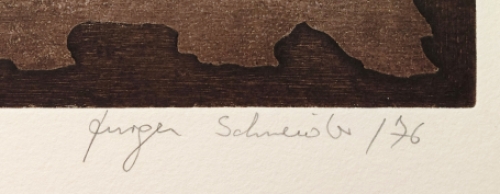 Kunstwerk van de  Belgische lithomaker Jürgen Schneider