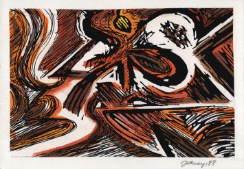 Tekening kopen van Juul Claeys, 1988