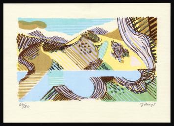 Litho van de Belgische kunstenaar Juul Claeys