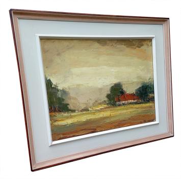 Weids landschap met hoeve