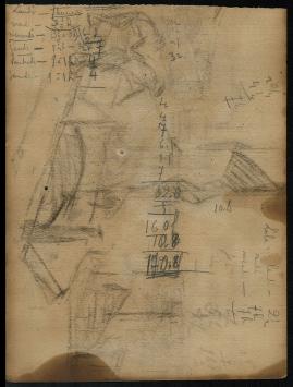 Houtskooltekening Belgische tekenaar Jules Van De Leene