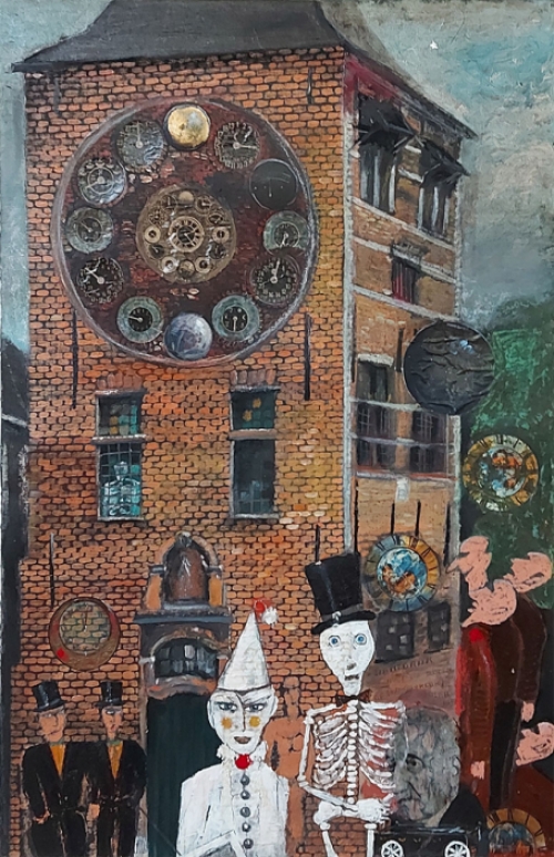 Schilderij van de Belgische schilder Jan Van Den Driessche kopen