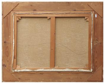 Rijkelijk bloemstilleven op wit tafelnapje